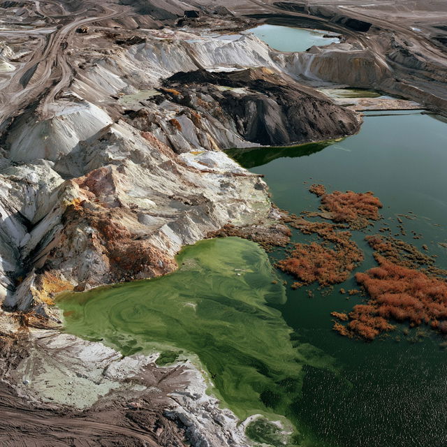 Edward Burtynsky style, Midjourney V8.2, render 2 of 4