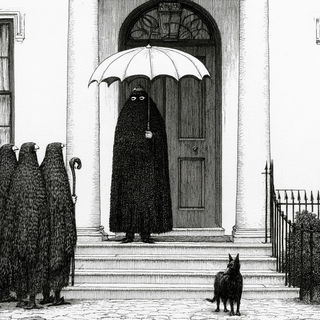 Edward Gorey style, Midjourney V8.2, render 1 of 4