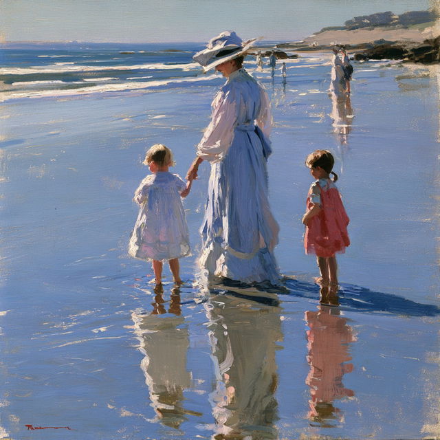 Edward Henry Potthast style, Midjourney V8.2, render 2 of 4