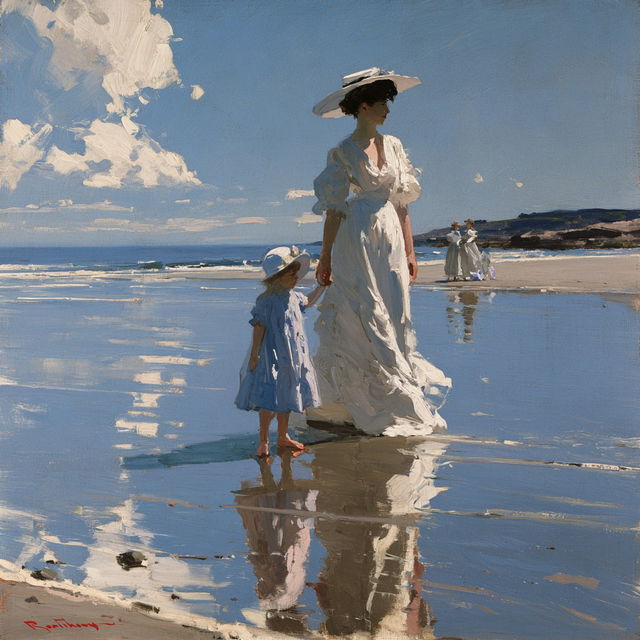 Edward Henry Potthast style, Midjourney V8.2, render 4 of 4