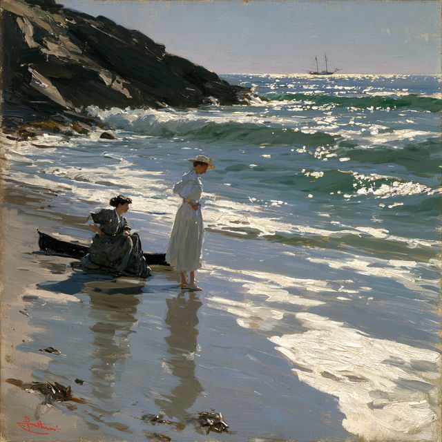 Edward Henry Potthast style, Midjourney V8.2, render 3 of 4