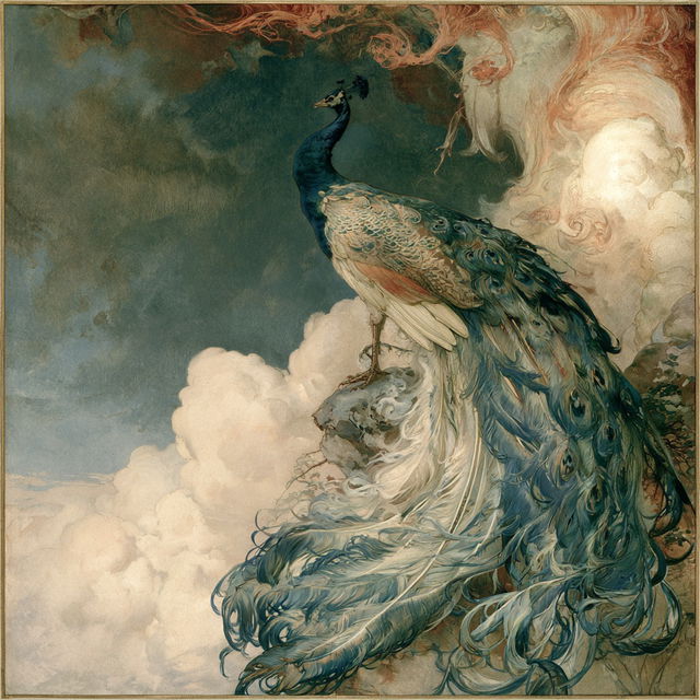 Edward Julius Detmold style, Midjourney V8.2, render 4 of 4