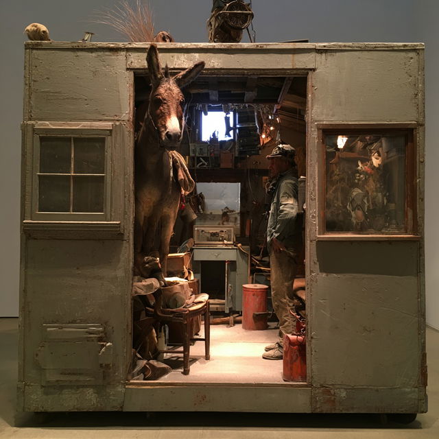 Edward Kienholz style, Midjourney V8.2, render 1 of 4