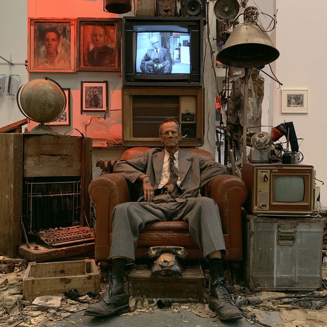 Edward Kienholz style, Midjourney V8.2, render 3 of 4