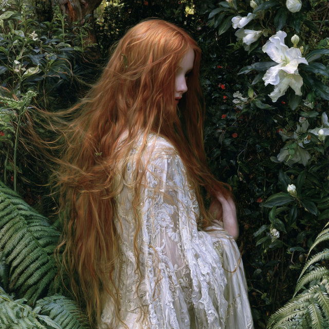 Edward Robert Hughes style, Midjourney V8.2, render 2 of 4