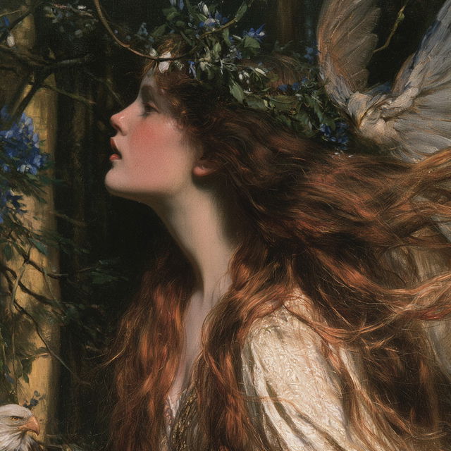 Edward Robert Hughes style, Midjourney V8.2, render 1 of 4