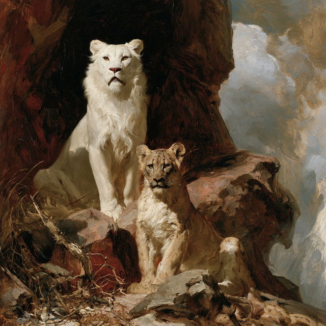 Edwin Landseer style, Midjourney V8.2, render 3 of 4