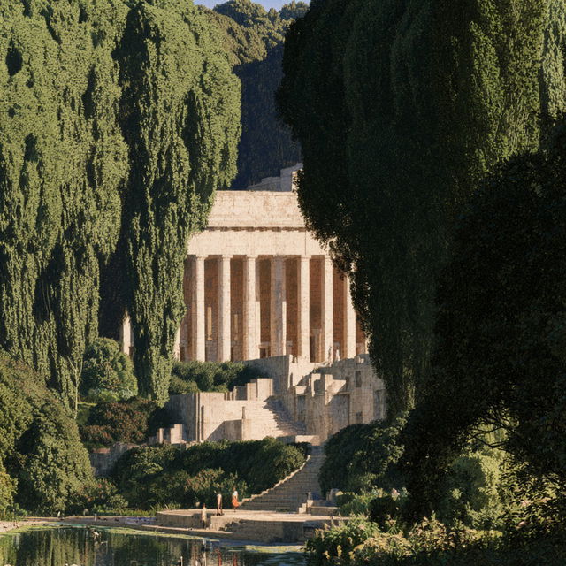 Edwin Lutyens style, Midjourney V8.2, render 1 of 4