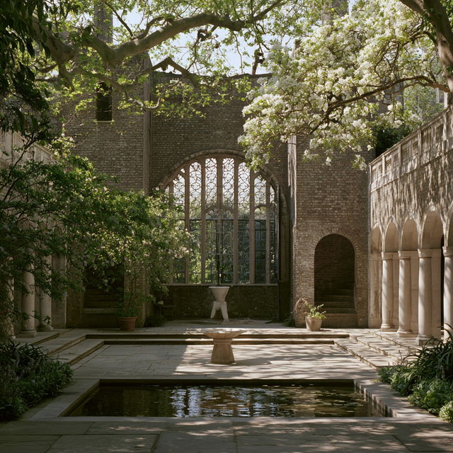 Edwin Lutyens style, Midjourney V8.2, render 3 of 4