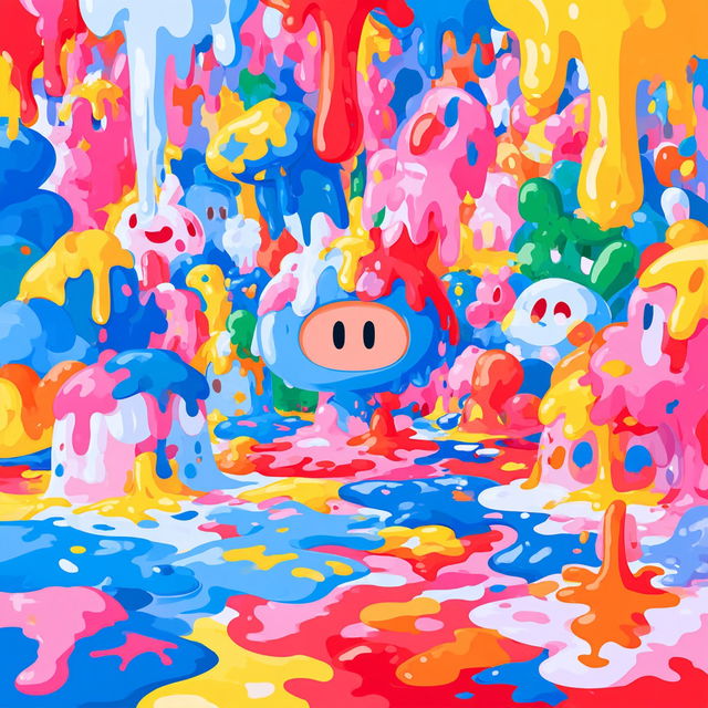 Candytopia style, Midjourney V8.2, render 4 of 4