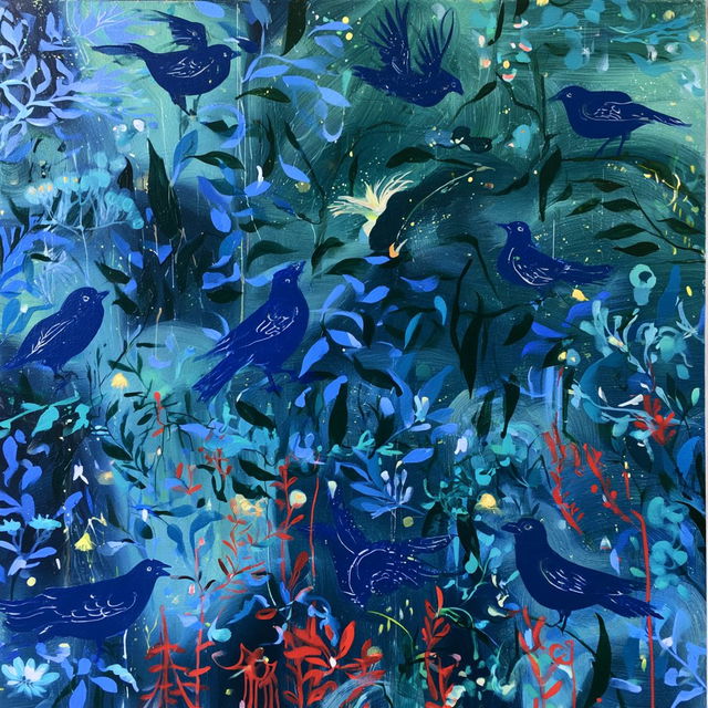 Floraquill style, Midjourney V8.2, render 2 of 4
