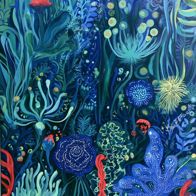 Floraquill style, Midjourney V8.2, render 1 of 4