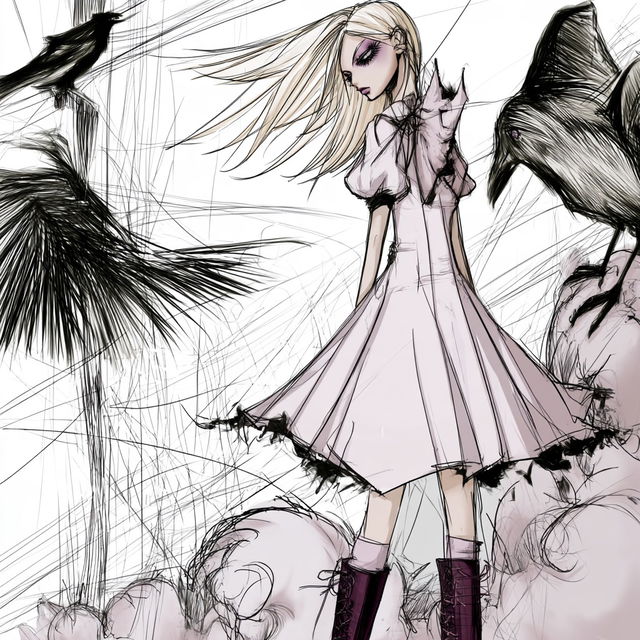 Blackthread Puppetarium style, Midjourney V8.2, render 1 of 4