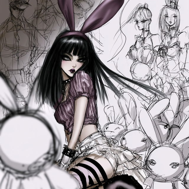 Blackthread Puppetarium style, Midjourney V8.2, render 3 of 4