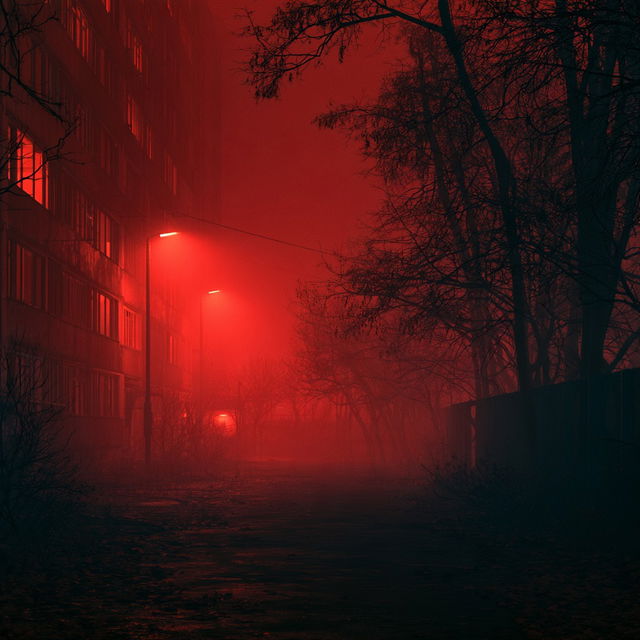 Eerie atmosphere style, Midjourney V8.2, render 2 of 4