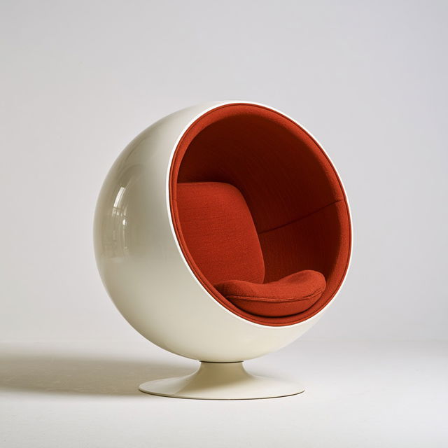 Eero Aarnio style, Midjourney V8.2, render 1 of 4