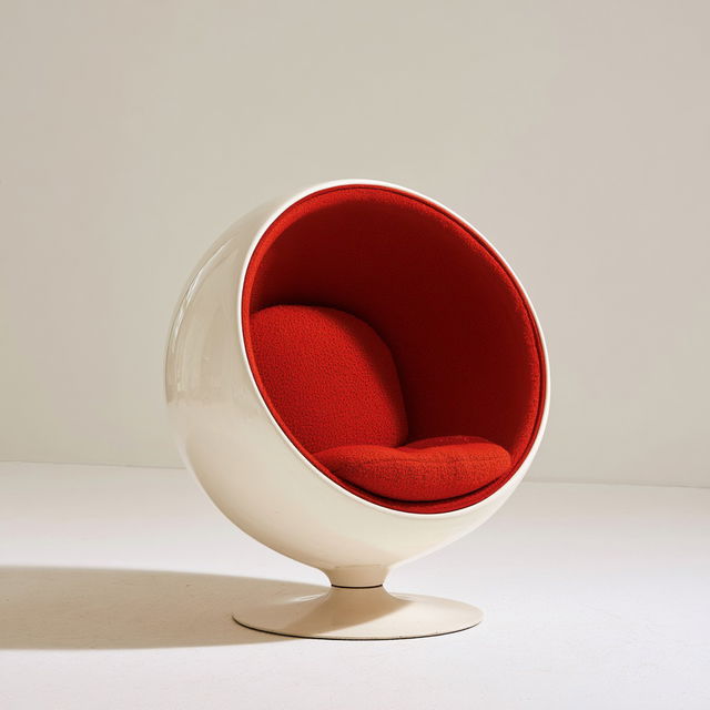 Eero Aarnio style, Midjourney V8.2, render 4 of 4