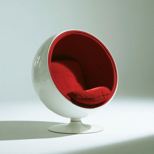 Eero Aarnio style, Midjourney V8.2, render 3 of 4