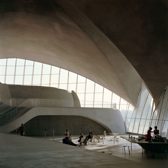 Eero Saarinen style, Midjourney V8.2, render 3 of 4