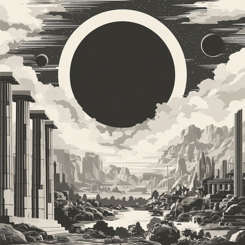 Black Sun Monumentalism style (SREF codes), Midjourney V8.2