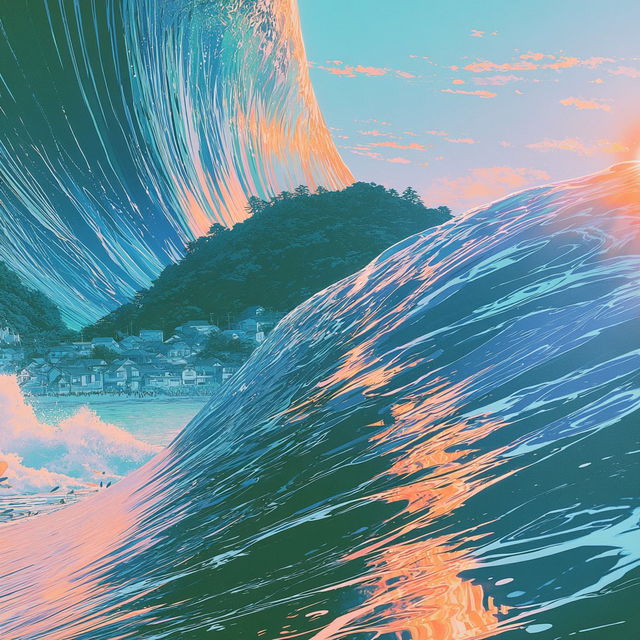Turquoispiral style, Midjourney V8.2, render 4 of 4
