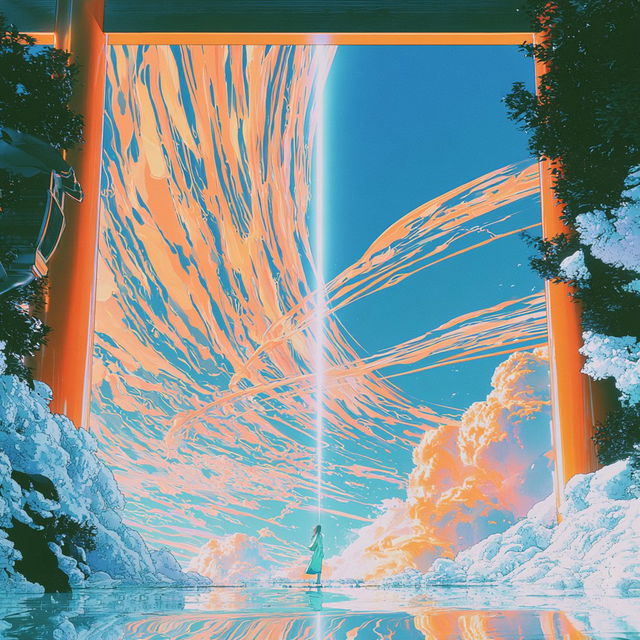 Turquoispiral style, Midjourney V8.2, render 3 of 4