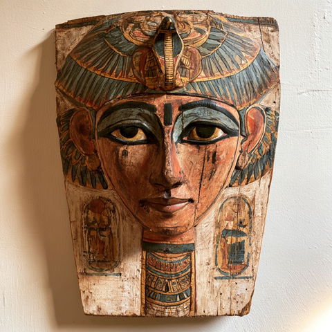 Egyptian funeral mask style (Genres), Midjourney V8.2