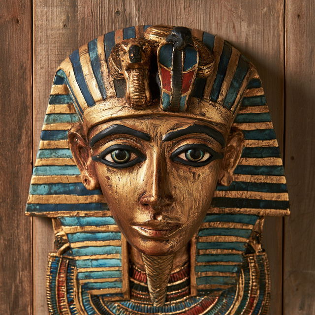 Egyptian funeral mask style, Midjourney V8.2, render 3 of 4