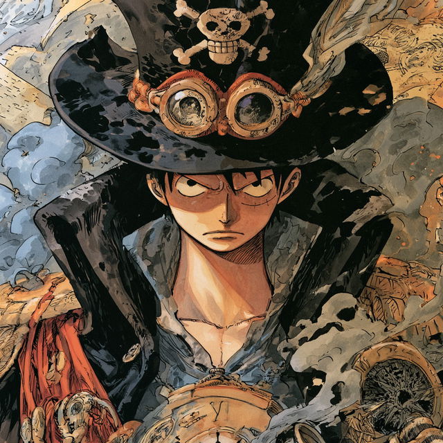 Eiichiro Oda style, Midjourney V8.2, render 4 of 4