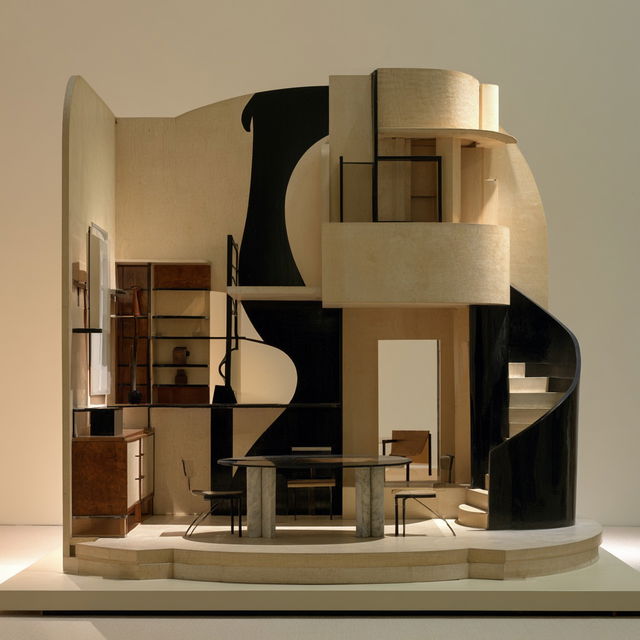 Eileen Gray style, Midjourney V8.2, render 2 of 4