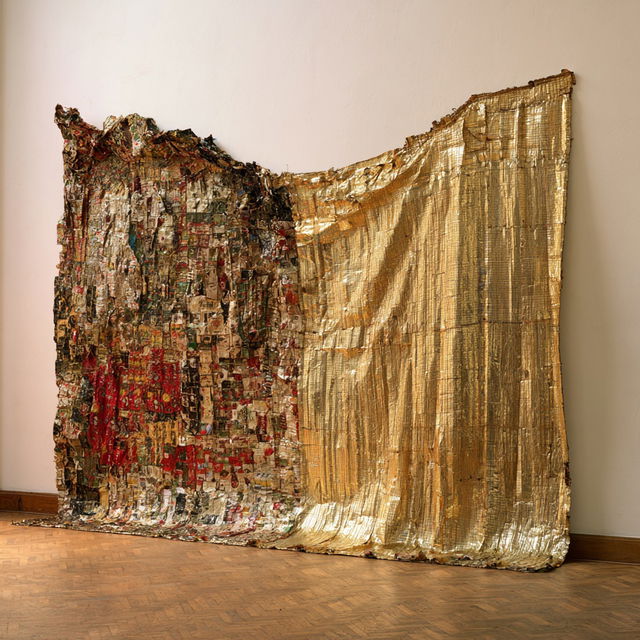 El Anatsui style, Midjourney V8.2, render 2 of 4