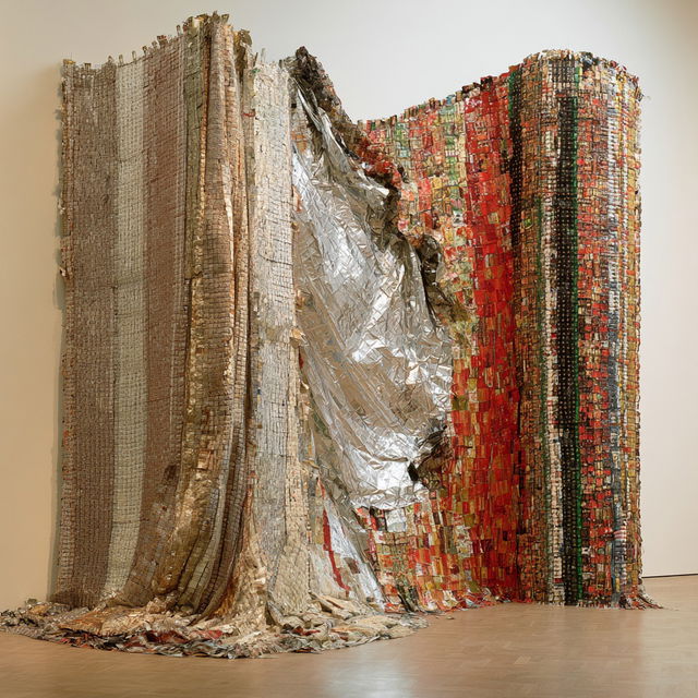 El Anatsui style, Midjourney V8.2, render 3 of 4