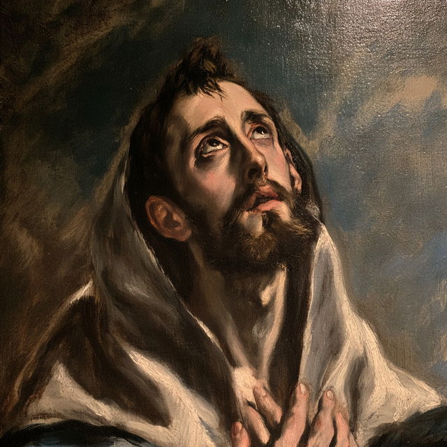 El Greco style, Midjourney V8.2, render 1 of 4