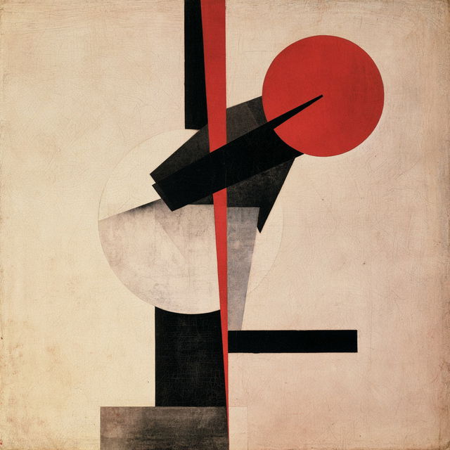 El Lissitzky style, Midjourney V8.2, render 3 of 4