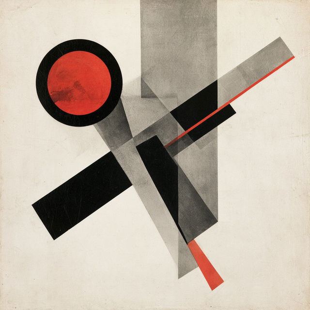 El Lissitzky style, Midjourney V8.2, render 4 of 4