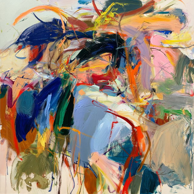 Elaine de Kooning style, Midjourney V8.2, render 2 of 4