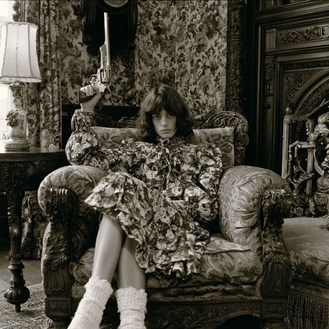 Eleanor Antin style, Midjourney V8.2, render 4 of 4