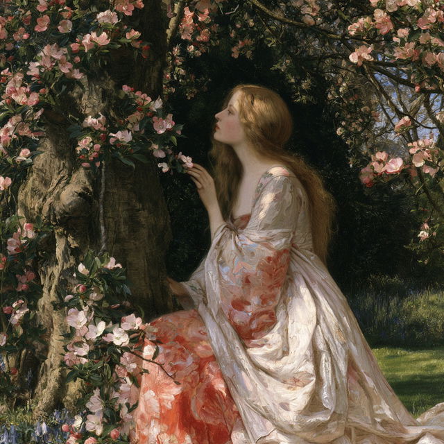 Eleanor Fortescue-Brickdale style, Midjourney V8.2, render 2 of 4
