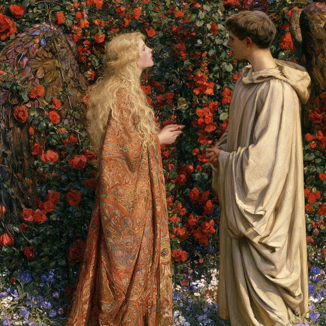 Eleanor Fortescue-Brickdale style, Midjourney V8.2, render 3 of 4