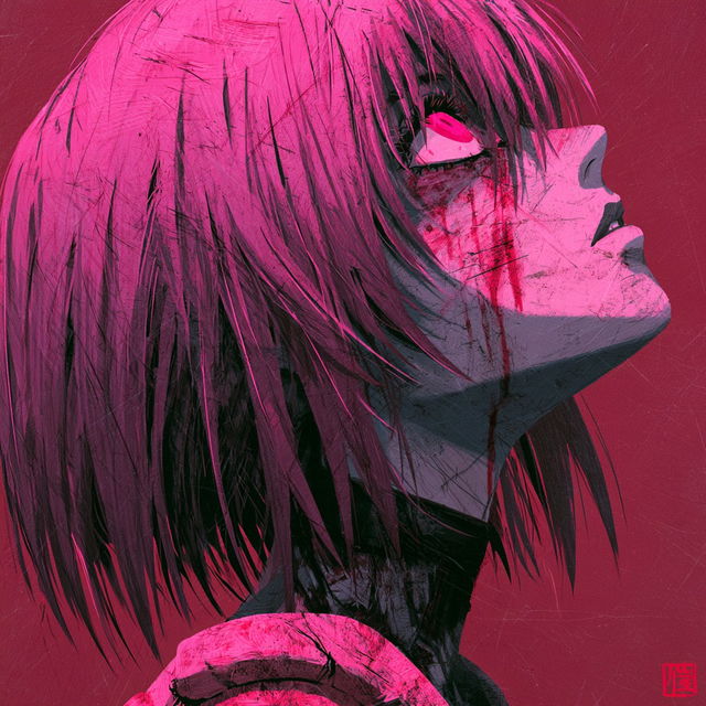Elfen Lied style, Midjourney V8.2, render 2 of 4