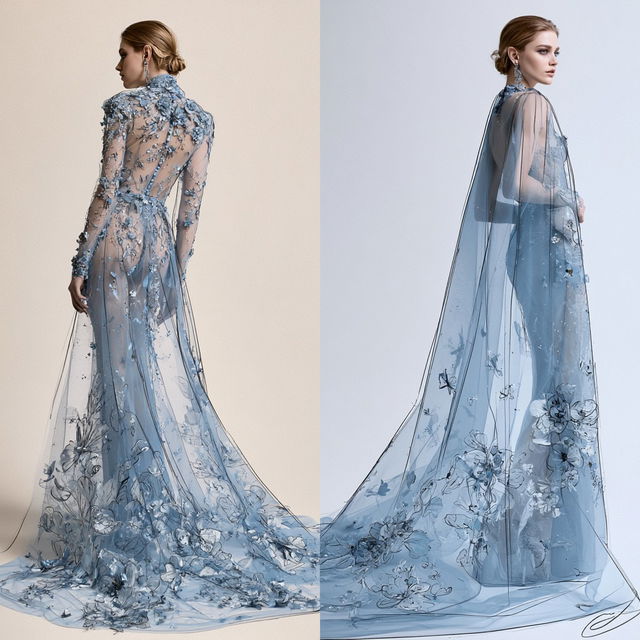 Elie Saab style, Midjourney V8.2, render 4 of 4