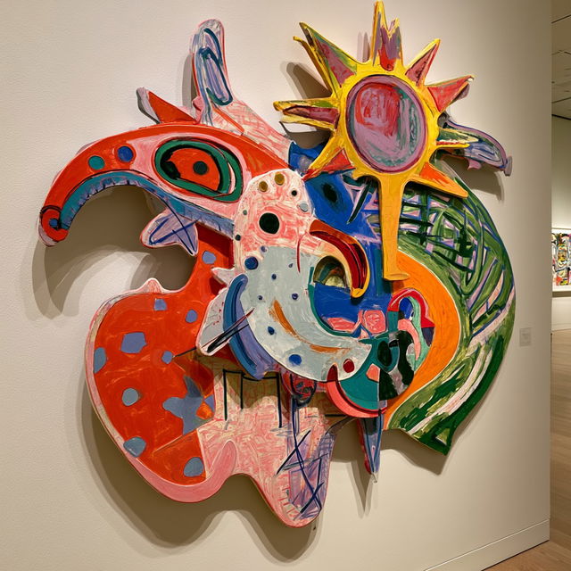 Elizabeth Murray style, Midjourney V8.2, render 1 of 4