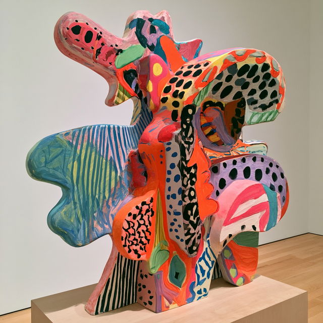 Elizabeth Murray style, Midjourney V8.2, render 3 of 4