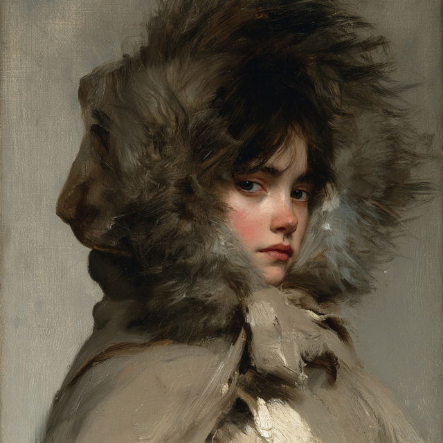 Elizabeth Nourse style, Midjourney V8.2, render 4 of 4