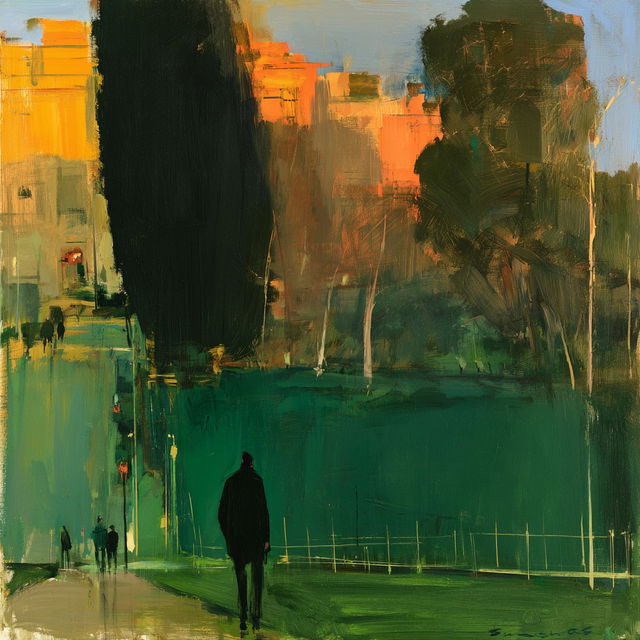 Elmer Bischoff style, Midjourney V8.2, render 4 of 4