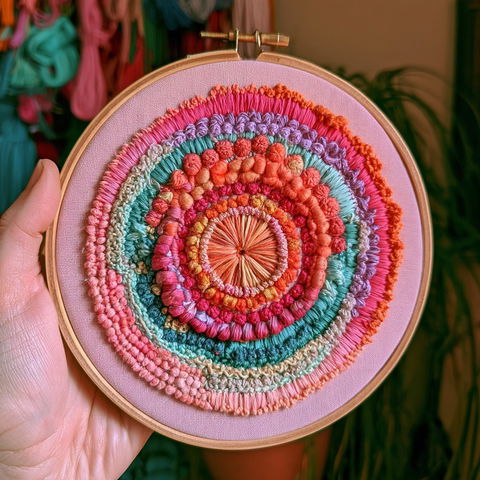 Embroidery style (Techniques), Midjourney V8.2