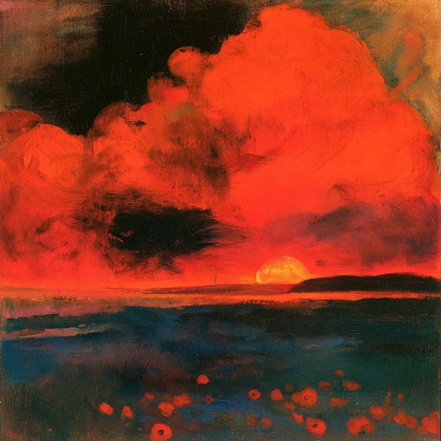 Emil Nolde style, Midjourney V8.2, render 1 of 4