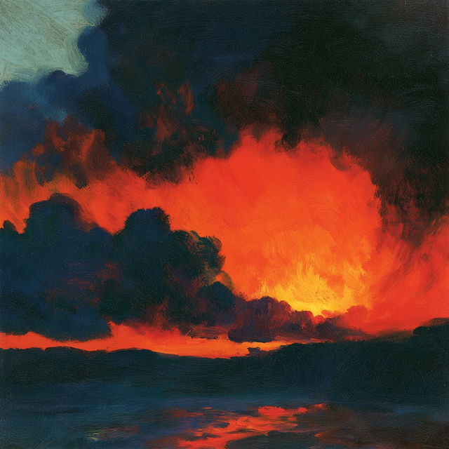 Emil Nolde style, Midjourney V8.2, render 4 of 4