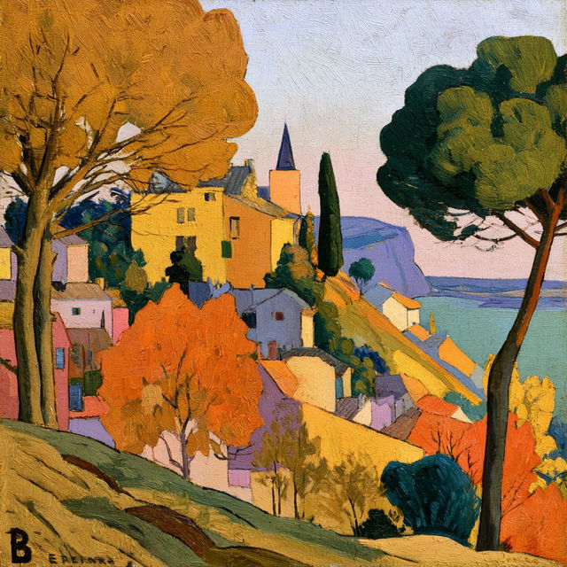 Emile Bernard style, Midjourney V8.2, render 1 of 4
