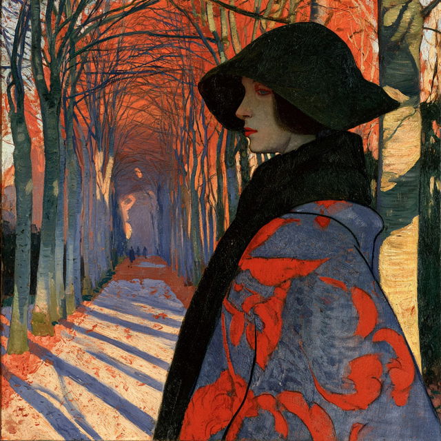Emile Bernard style, Midjourney V8.2, render 4 of 4